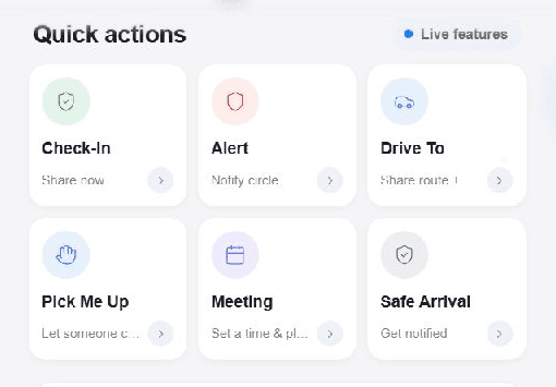 The six One Location quick actions